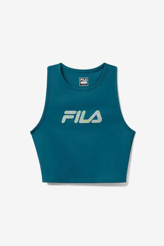 Fila Singlet Dame Blå Speed Up Crop 170695-KXH